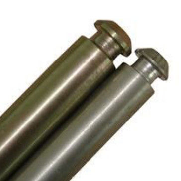Plastic / Steel Plate Trash Can Replacement Hollow Axle Of Dustbin Wheel