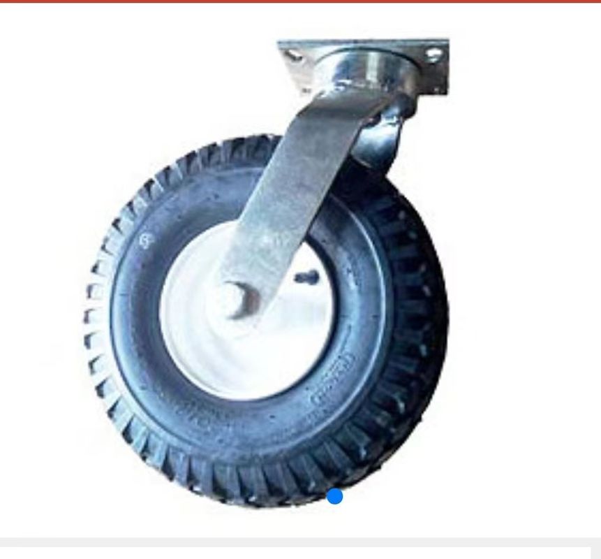 8'' Rubber Pneumatic Tire Casters Dumpster Caster Wheels